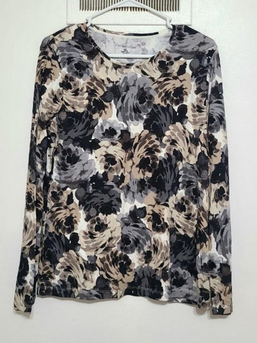 Floral Long‑Sleeve Top – PL